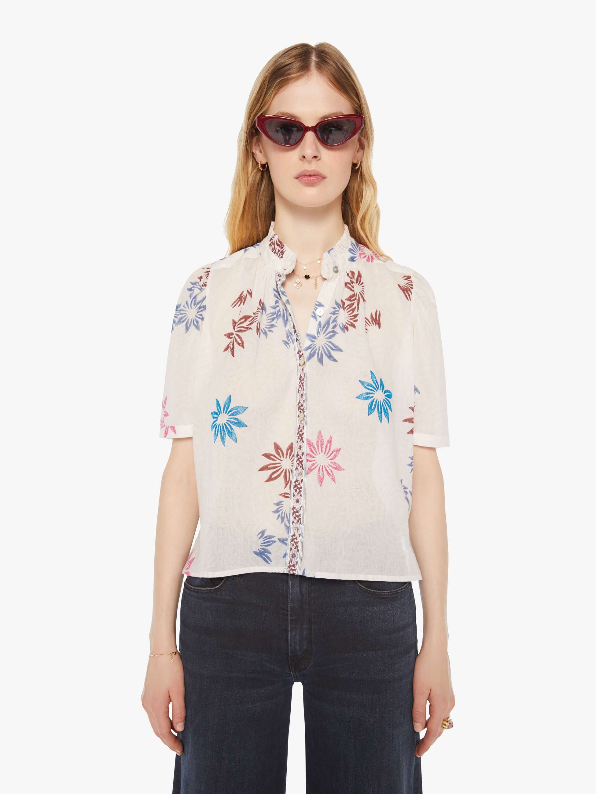 Alix Of Bohemia Winn Shirt - White Berry