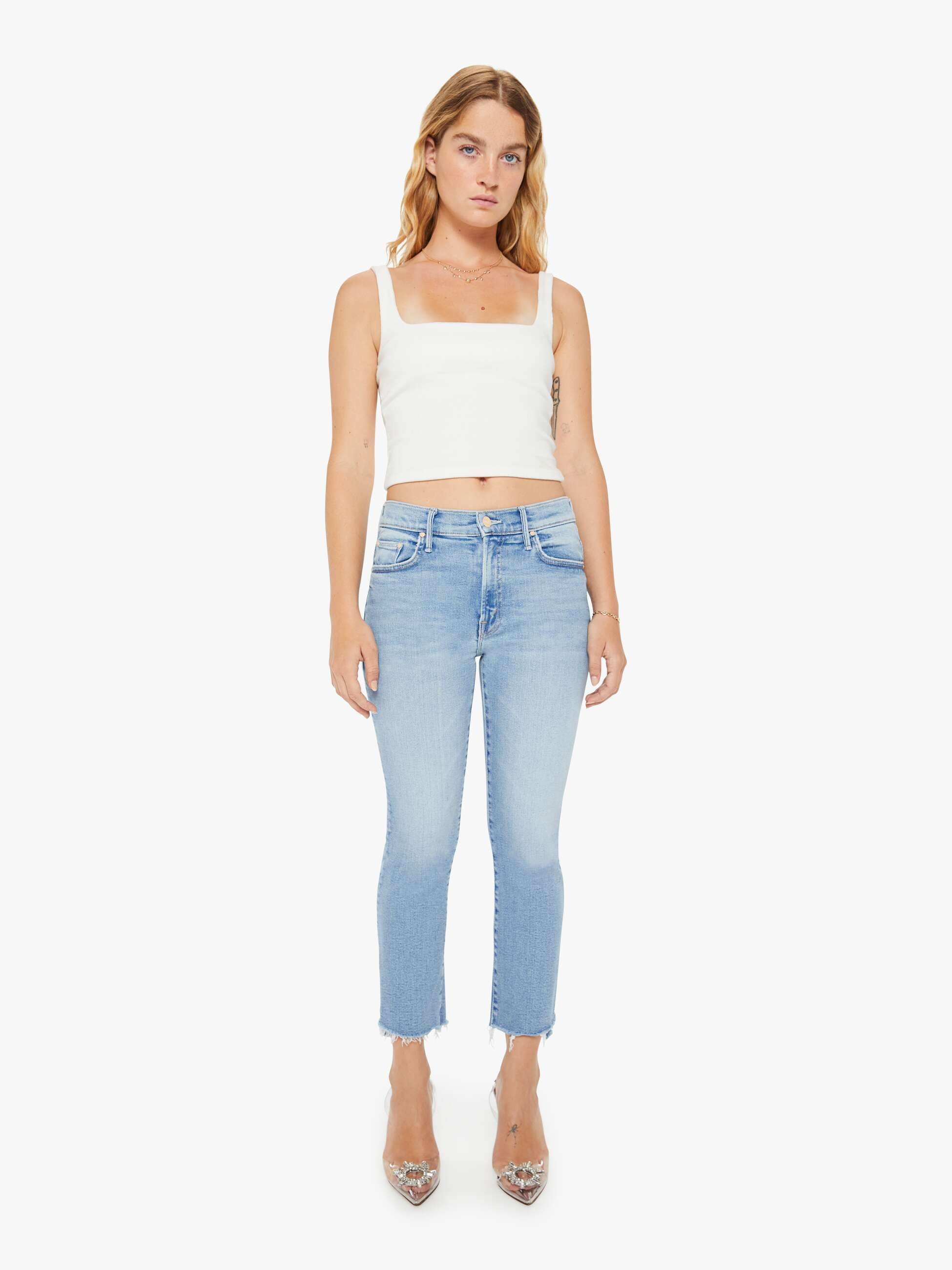 PETITES The Lil Insider Crop Step Fray - Limited Edition