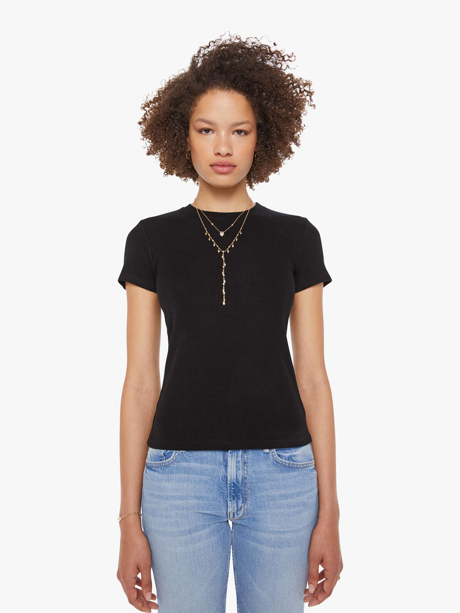 SPRWMN Baby Tee - Black