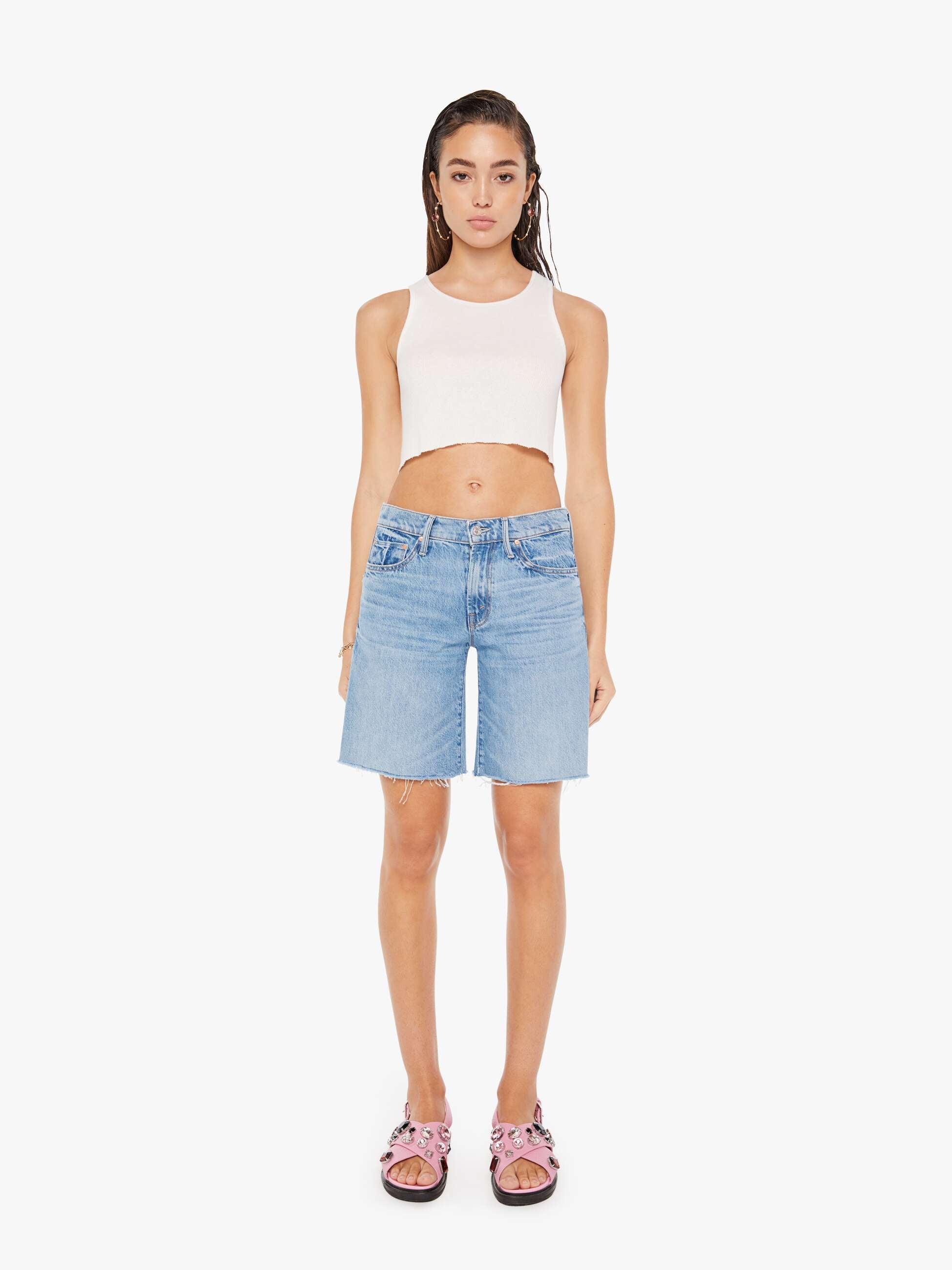 The Down Low Undercover Short Fray - Material Girl