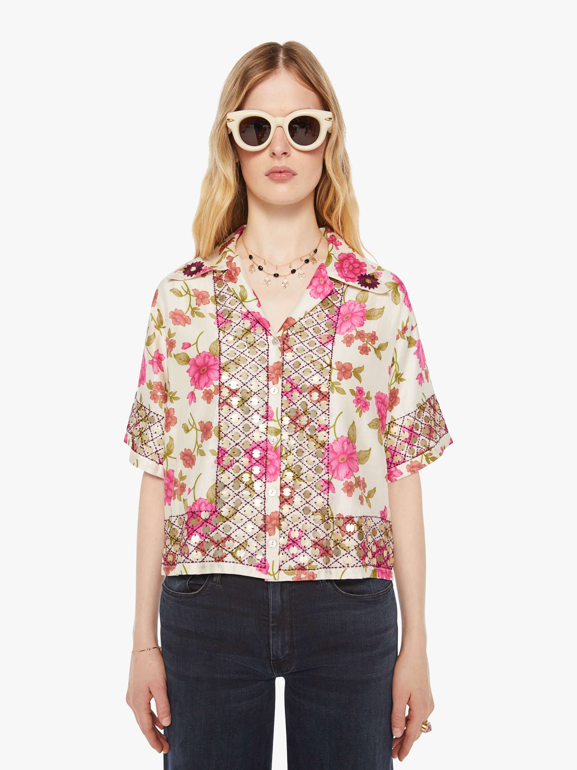 Alix Of Bohemia Stevie Coin Shirt - Camellia
