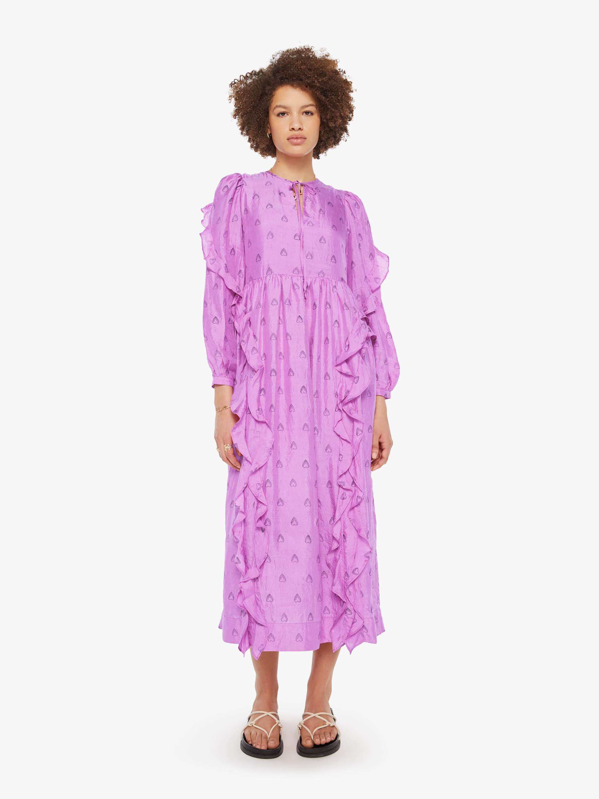 Alix Of Bohemia Lina Dress - Fuchsia Heart
