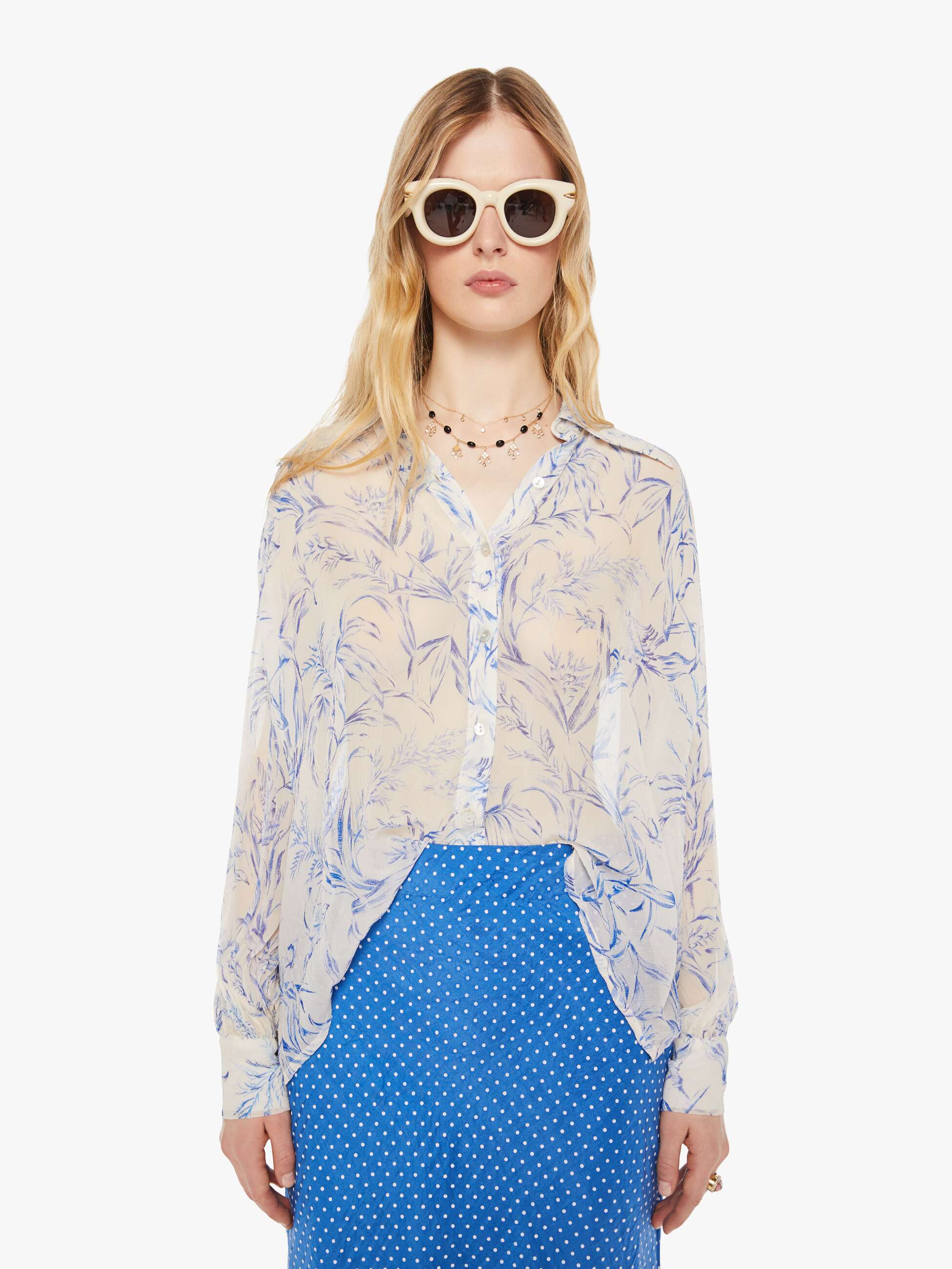 Alix Of Bohemia Poesy Shirt - White Avian