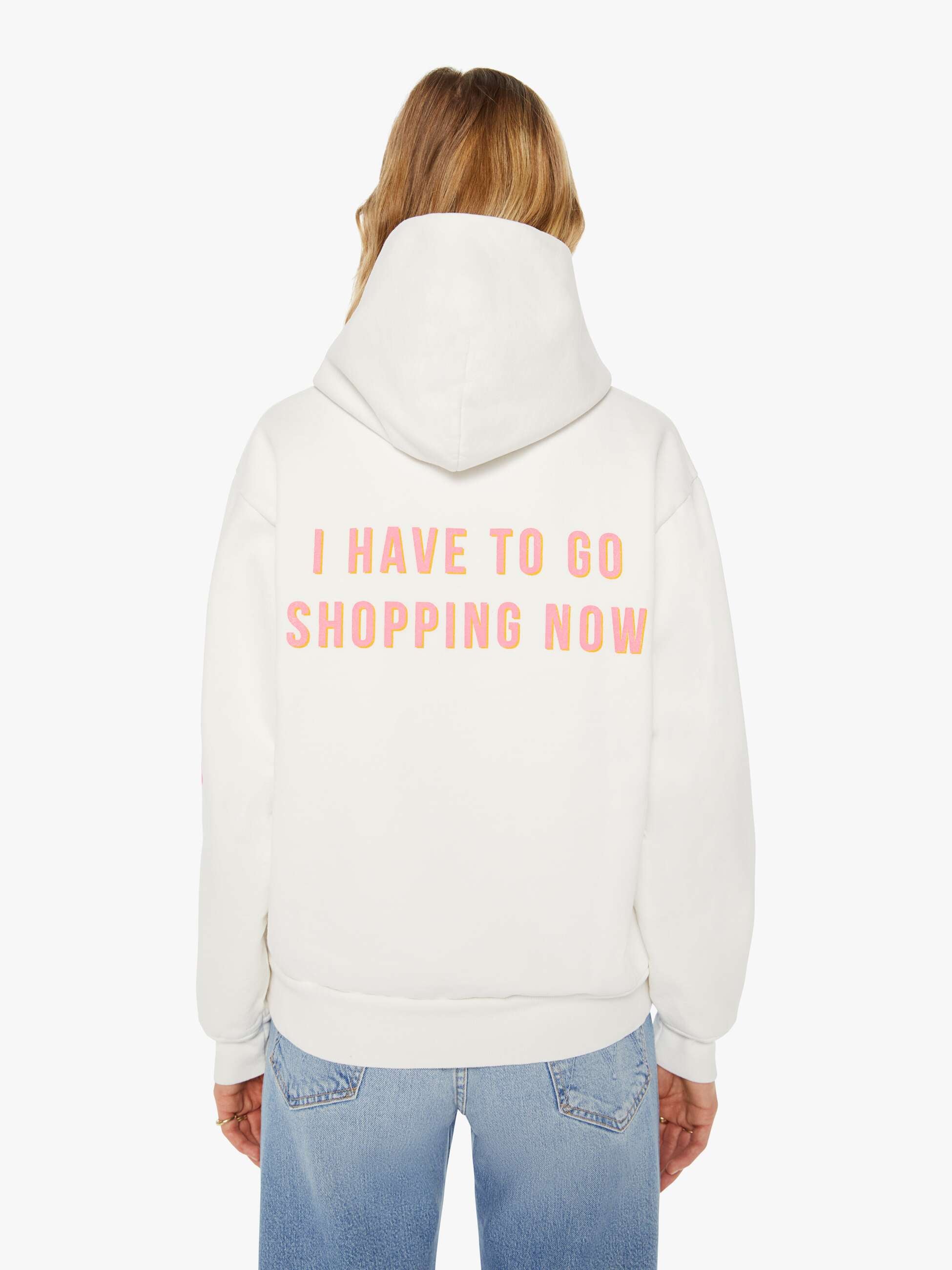 Cloney Pretty Pullover Hoodie - White