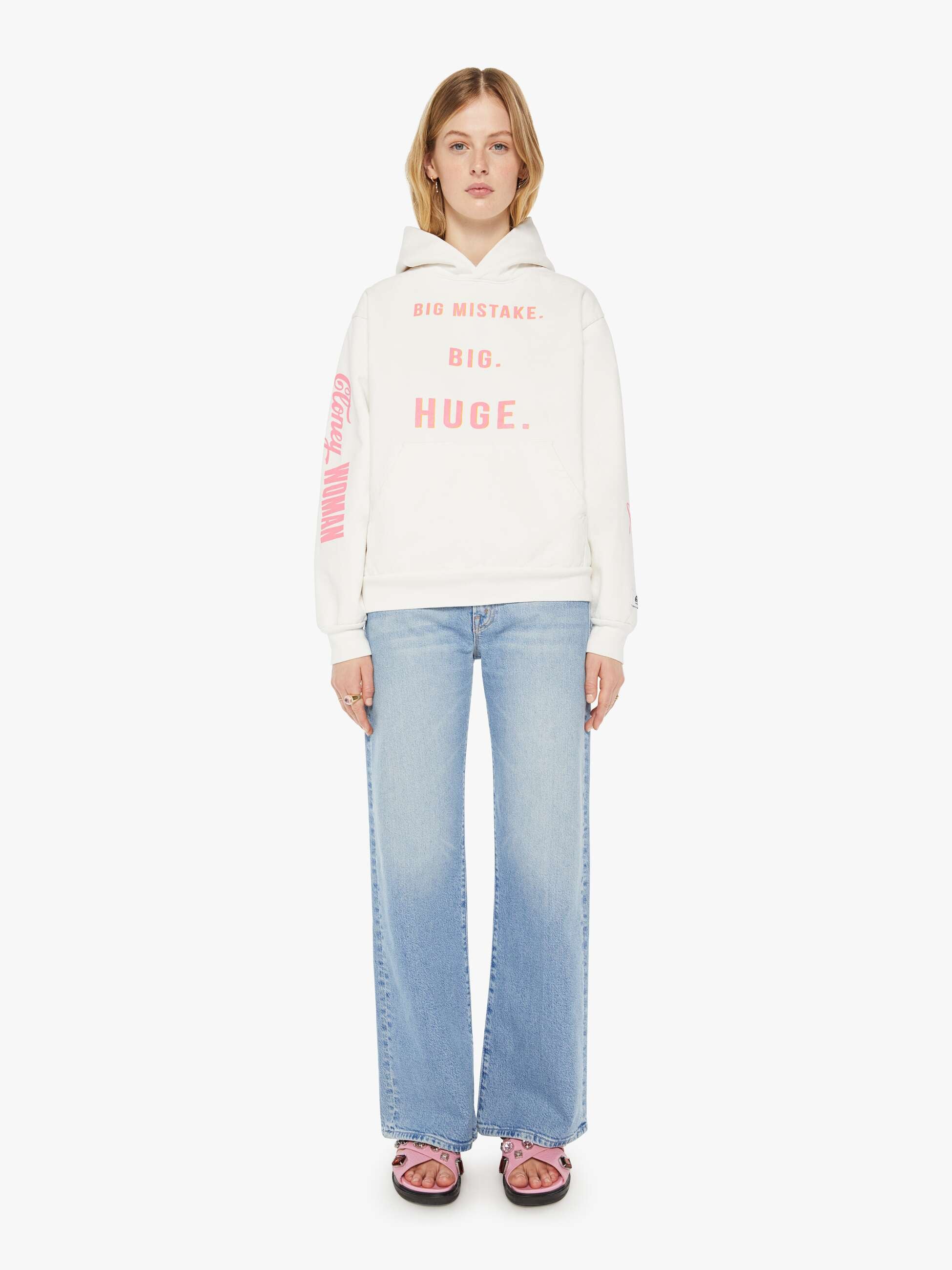 Cloney Pretty Pullover Hoodie - White
