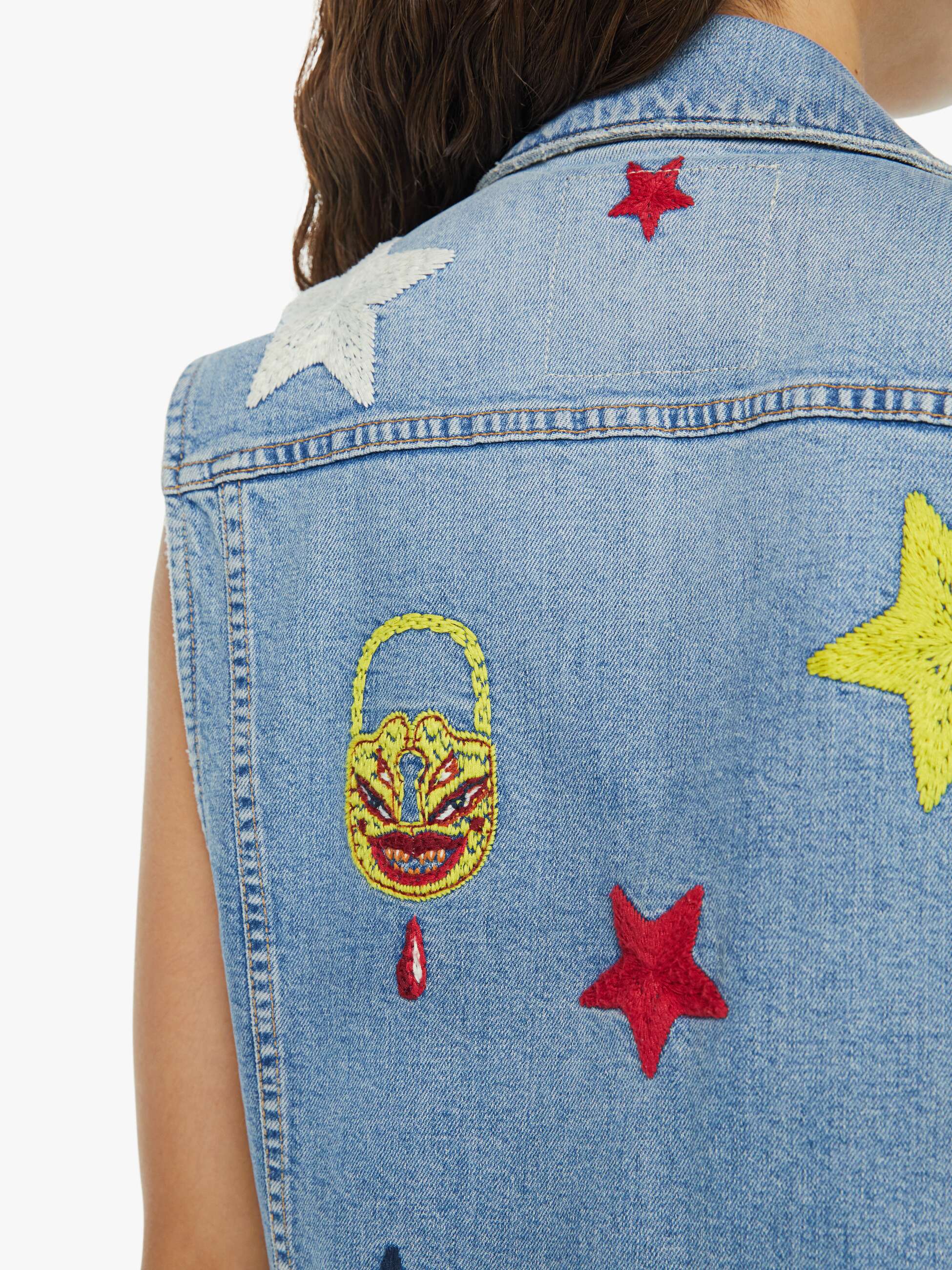 La DoubleJ x MOTHER The Clean Armhole Drifter Vest - Star Of The Show