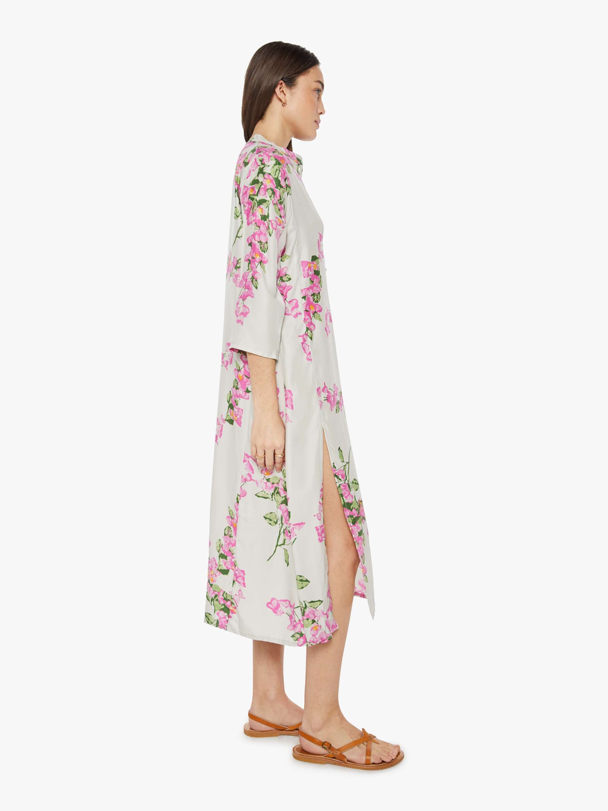 Natalie Martin Isobel Dress - Bougainvillea Mother Of Pearl