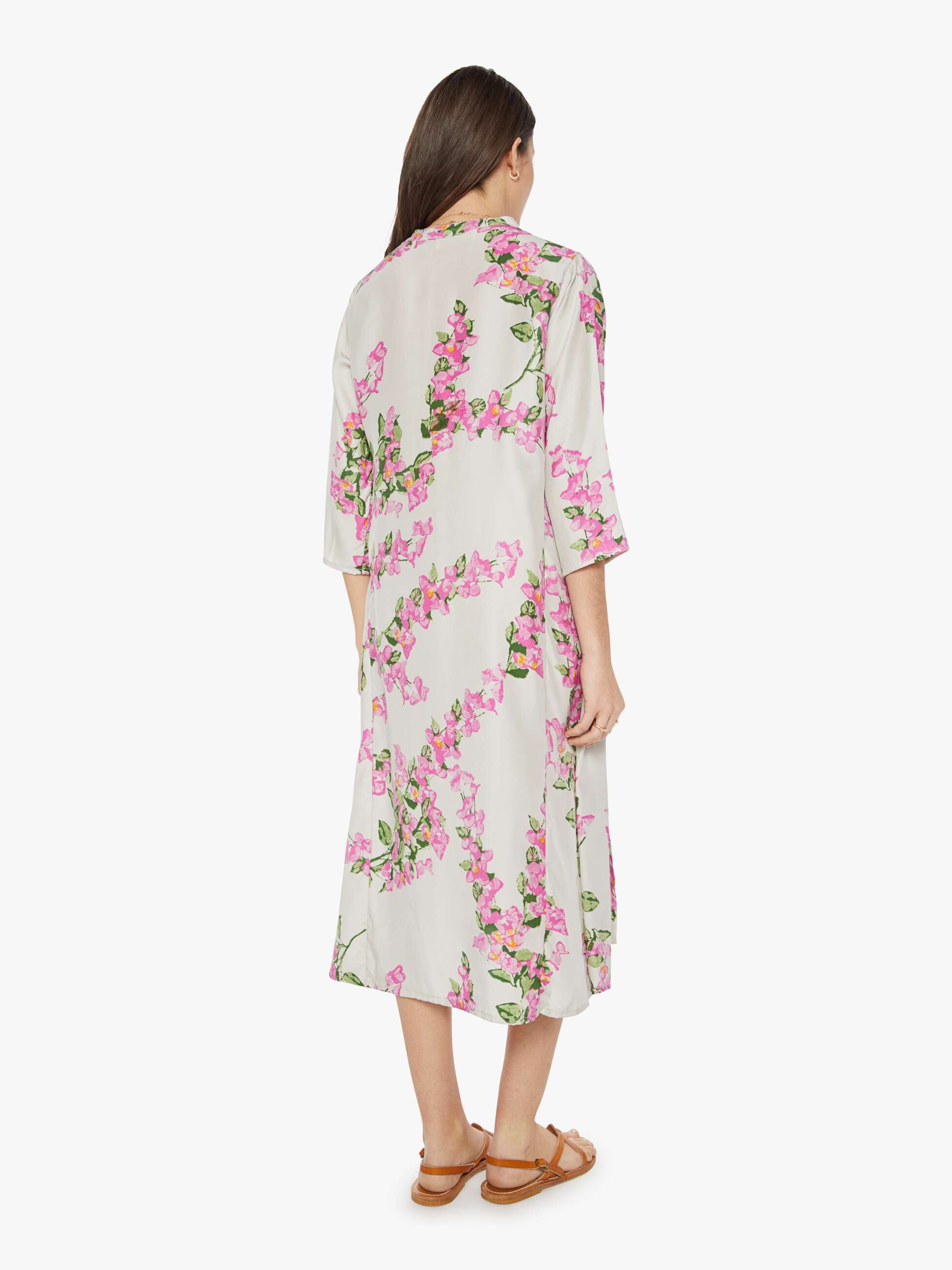 Natalie Martin Isobel Dress - Bougainvillea Mother Of Pearl