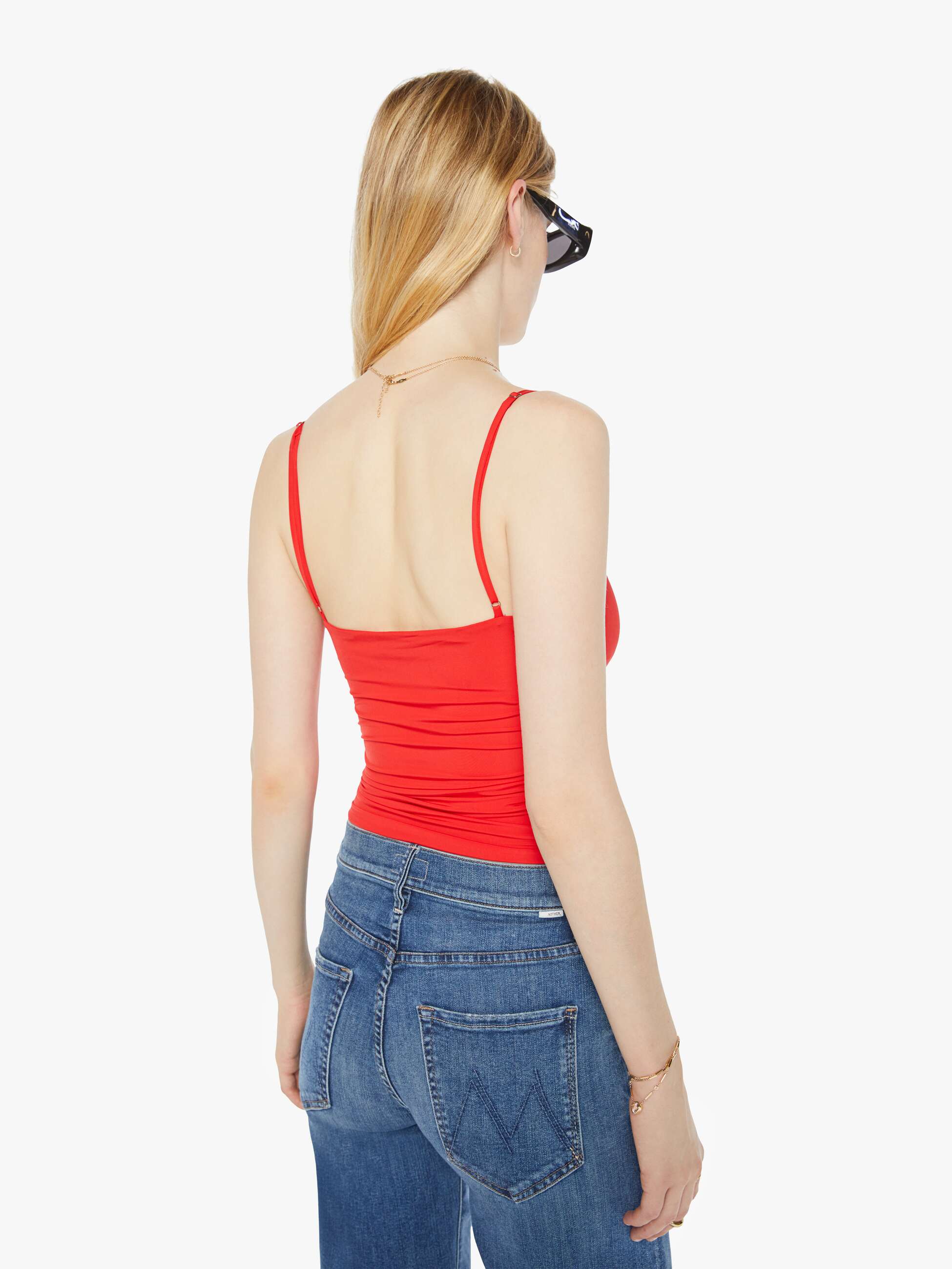 Maria Fs Red Maria Cher Aria Top - Red - MOTHER DENIM | OFFICIAL ONLINE STORE