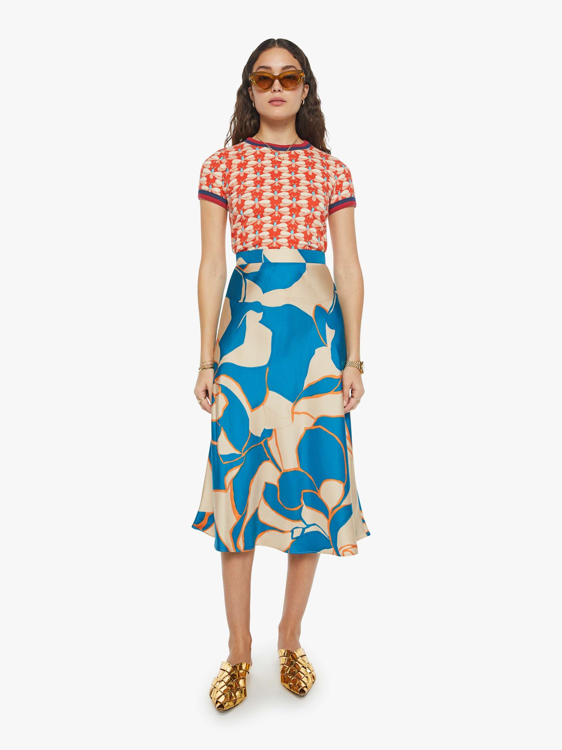 La DoubleJ x MOTHER Lungomare Skirt - Dea Dahlia