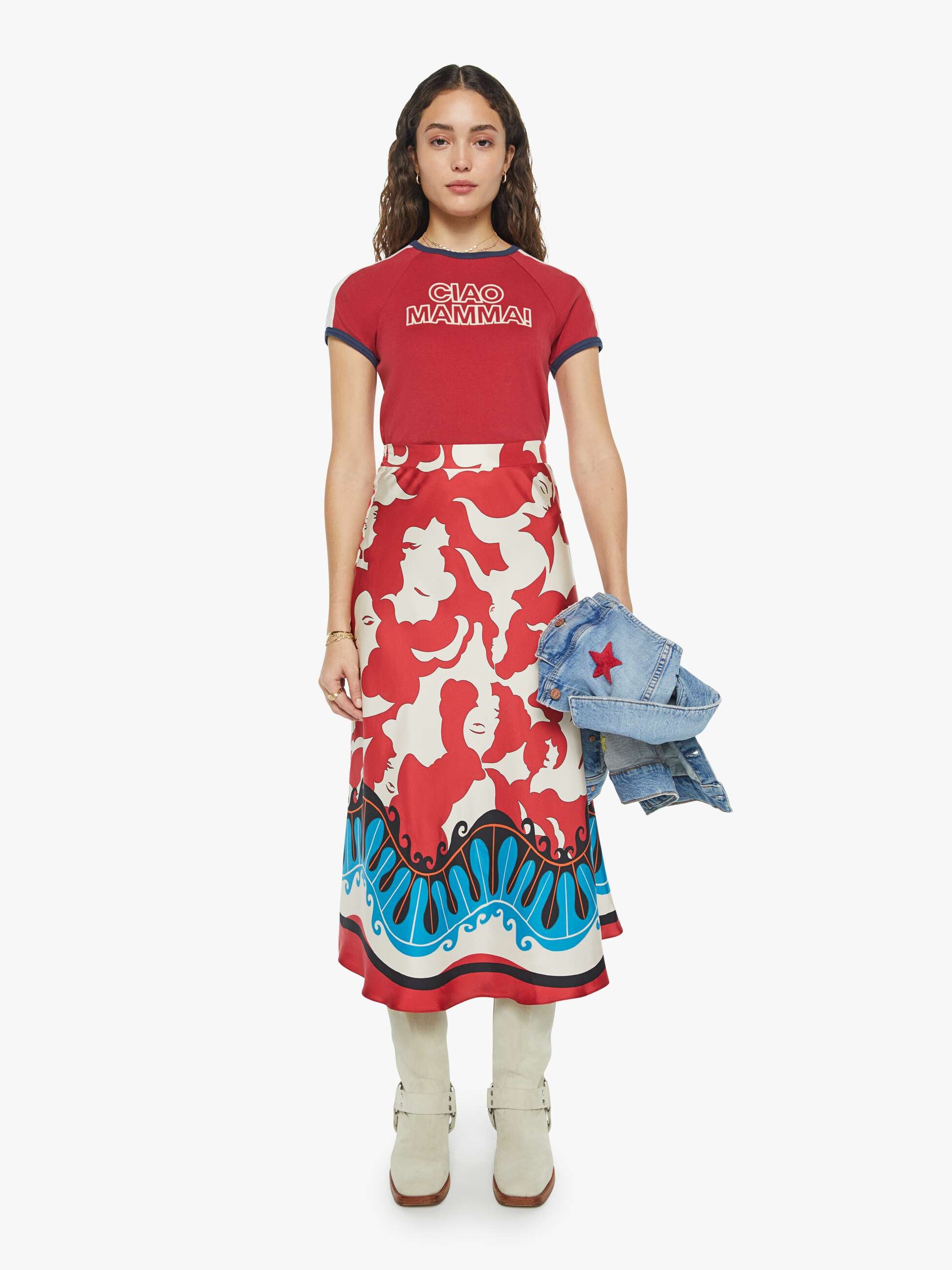 La DoubleJ x MOTHER Lungomare Skirt - Mamma Placee