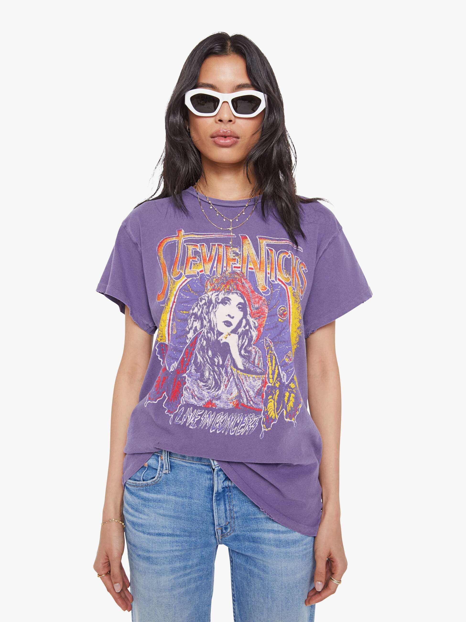 MadeWorn Stevie Nicks Tee - Plum
