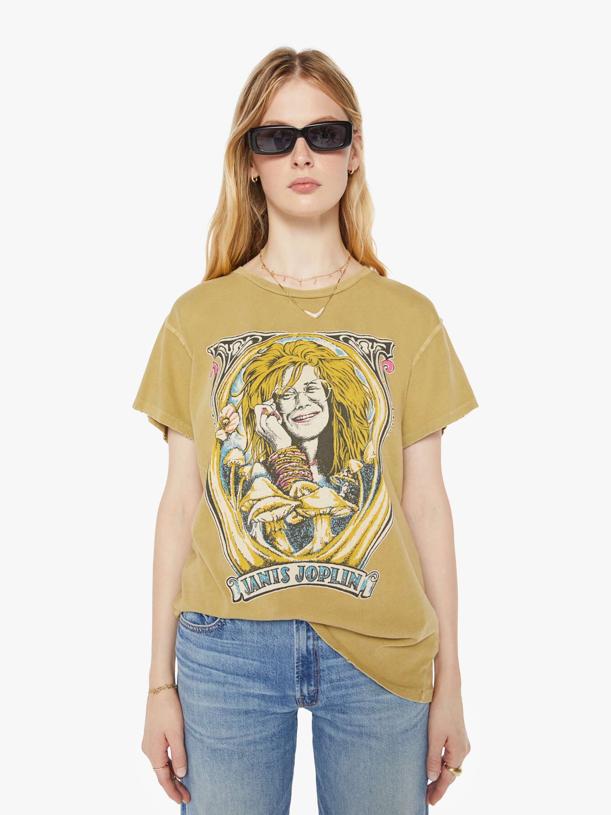 MadeWorn Janis Joplin Tee - Sand