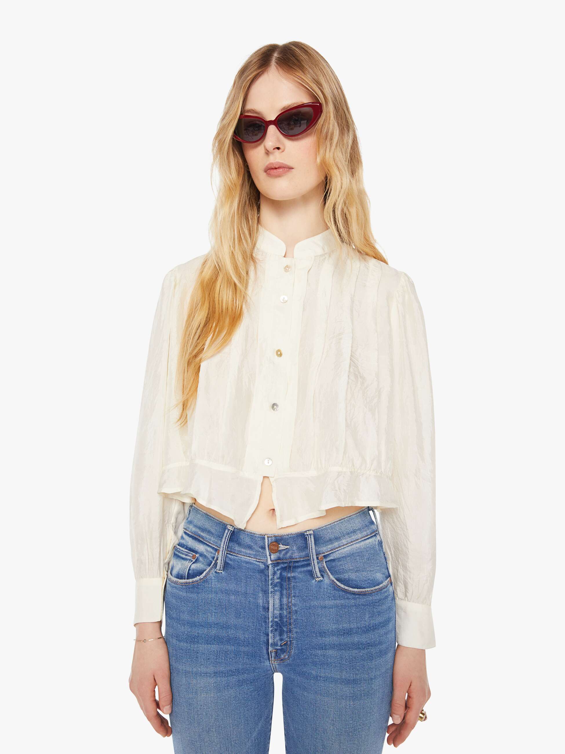 Alix Of Bohemia Ryland Shirt - Pearl